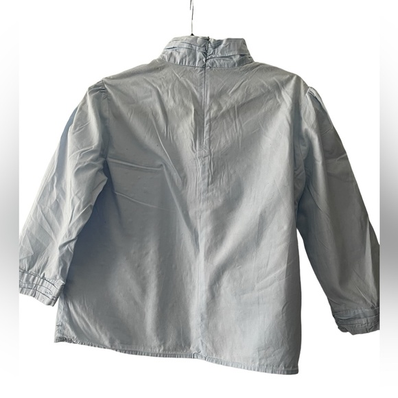 Zara bedazzled long sleeve collar top - Picture 2 of 8